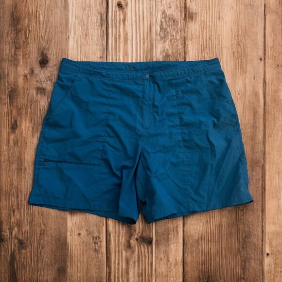 MOUNTAIN HARD WEAR Men's Vintage 90s Blue Tech Shorts Size 42 - Picture 1 of 7